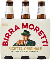 Bier Moretti 4.7% Vol. 8x3er Pack Flaschen – 330ml