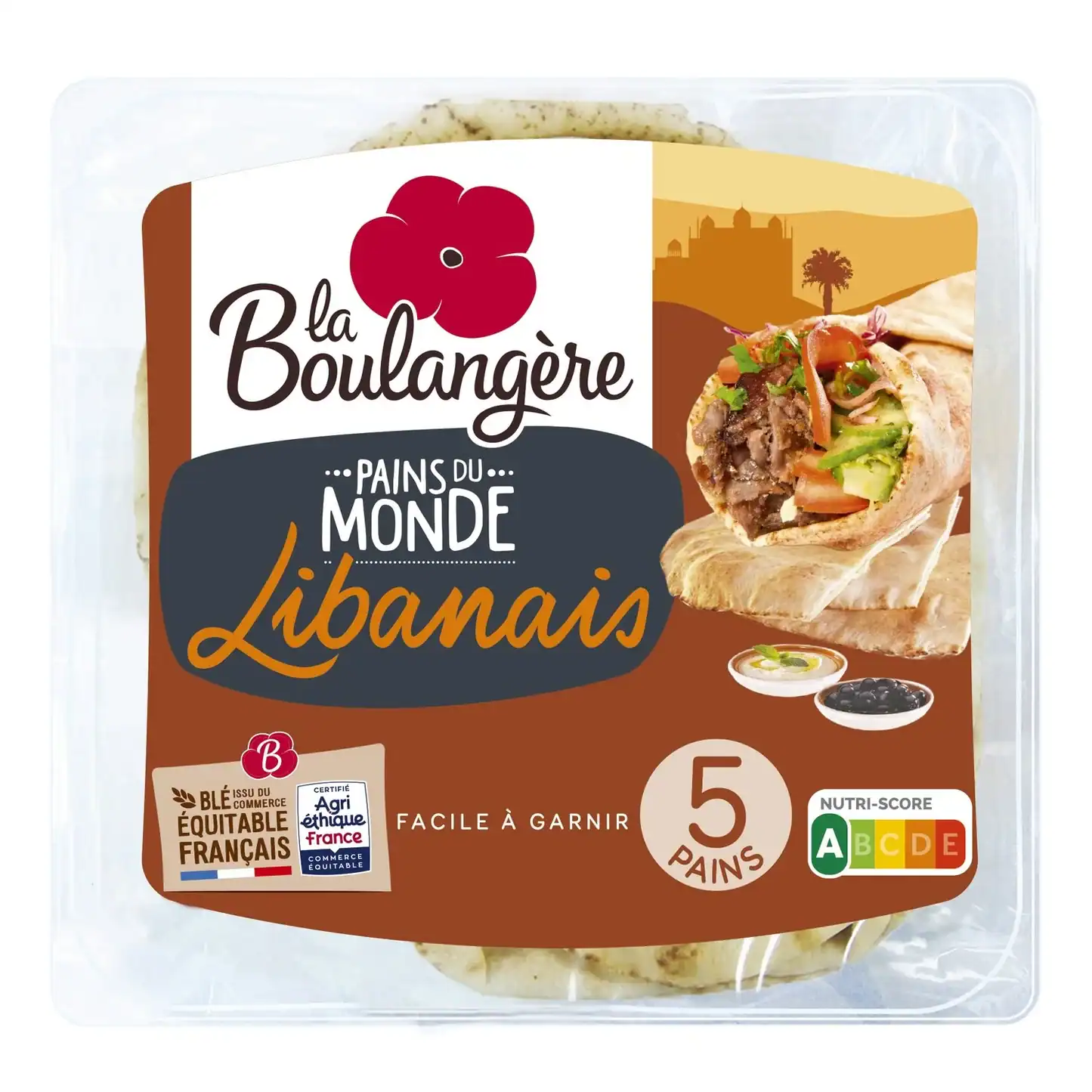 La Boulangère Libanais Brot 5 Stk – 250g