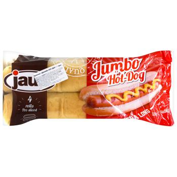 Jaus Jumbo Hot Dog Buns geschnitten 4 Stk – 320g