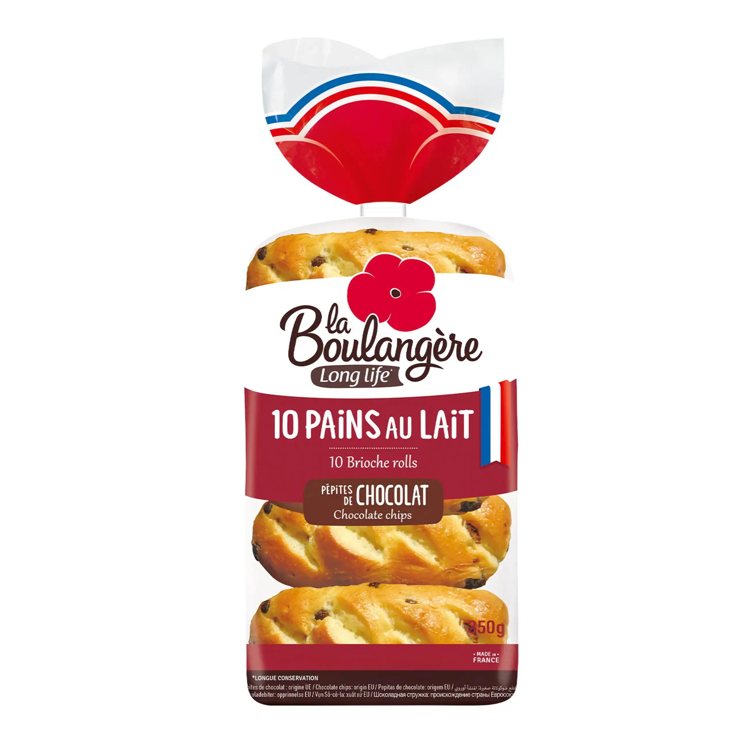 La Boulangère Milchbrötchen, Schokolade 10 Stk – 350g